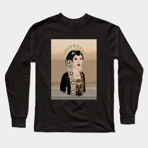 Javanese Women Long Sleeve T-Shirt by Introvert Home 